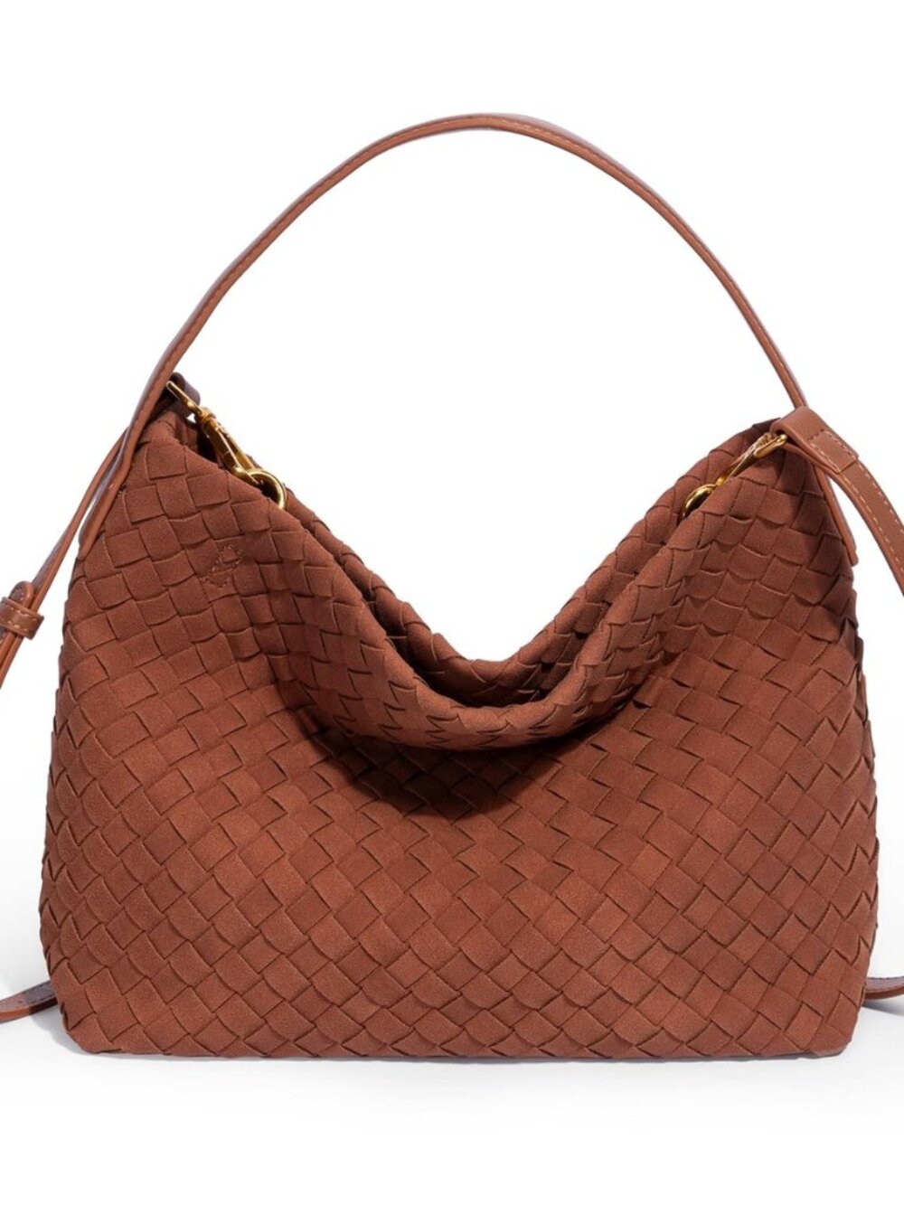Woven Tote Bag for Women Designer Shoulder Handbag Leather Top Handle Hobo